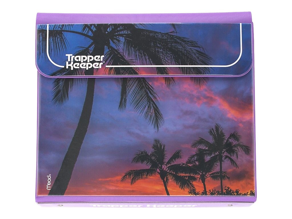 Mead Trapper Keeper 1" 3-Ring Non-View Binder, Palm Trees (260038FDE1-ECM)