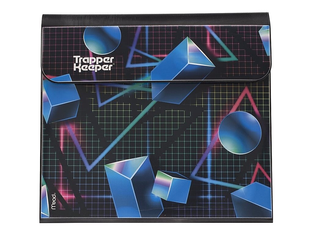 Mead Trapper Keeper 1" 3-Ring Non-View Binder, Shapes (260038CQ1-ECM)
