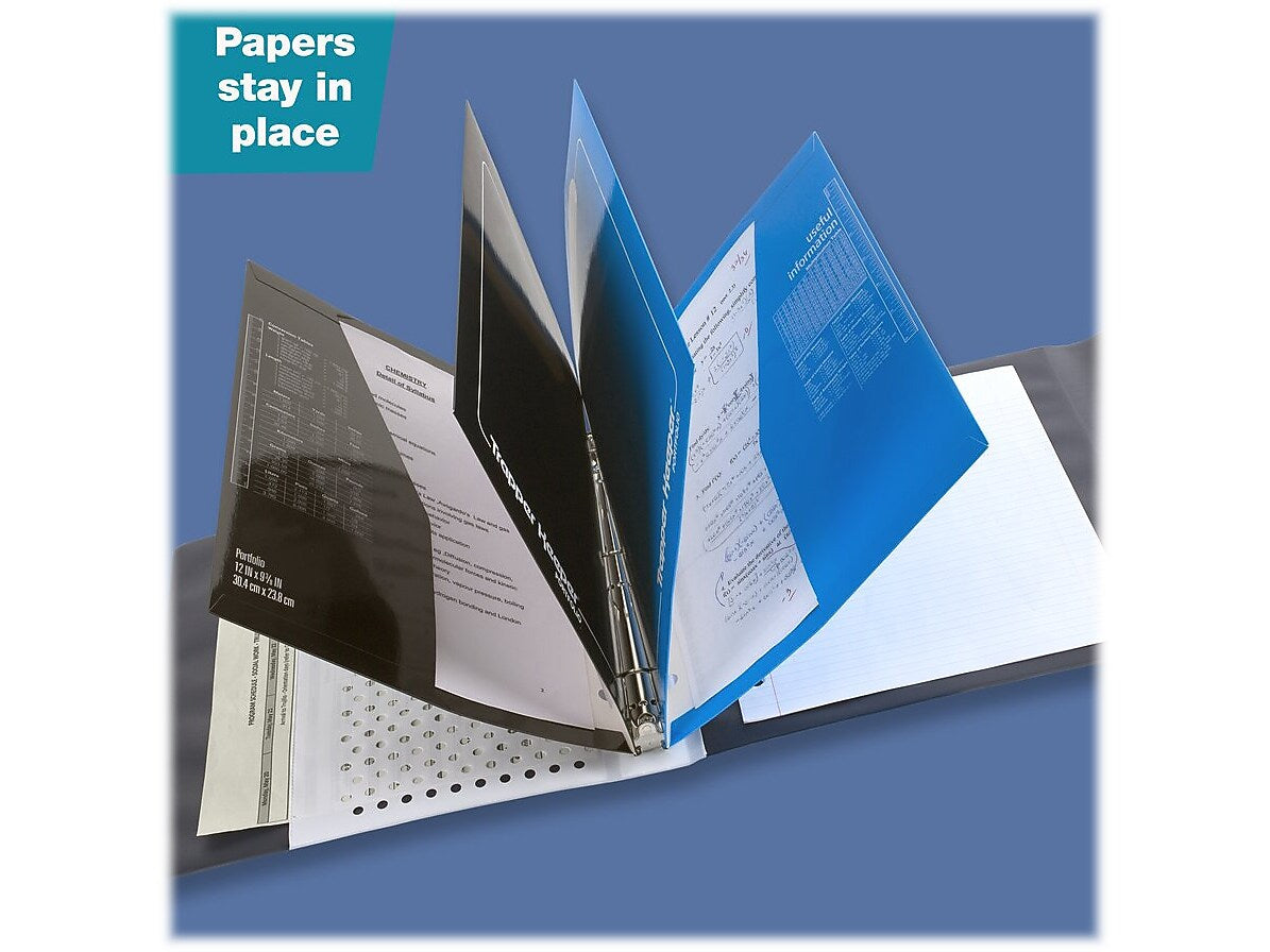 Mead Trapper Keeper 1" 3-Ring Non-View Binder, Shapes (260038CQ1-ECM)