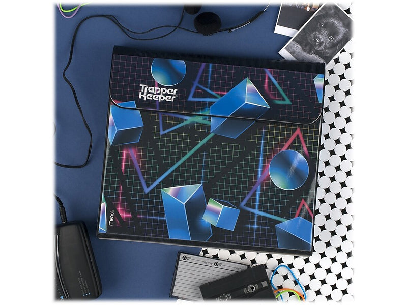 Mead Trapper Keeper 1" 3-Ring Non-View Binder, Shapes (260038CQ1-ECM)