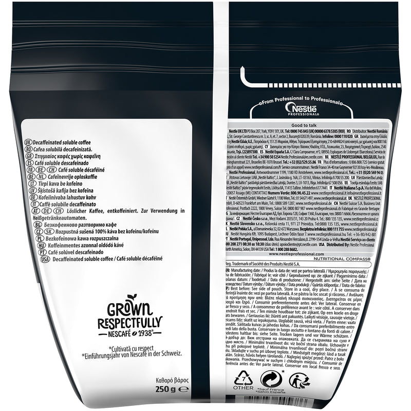 Nescafe Ristretto Decaf, Decaffeinated Soluble Coffee, .5 Lb (4 Bags)