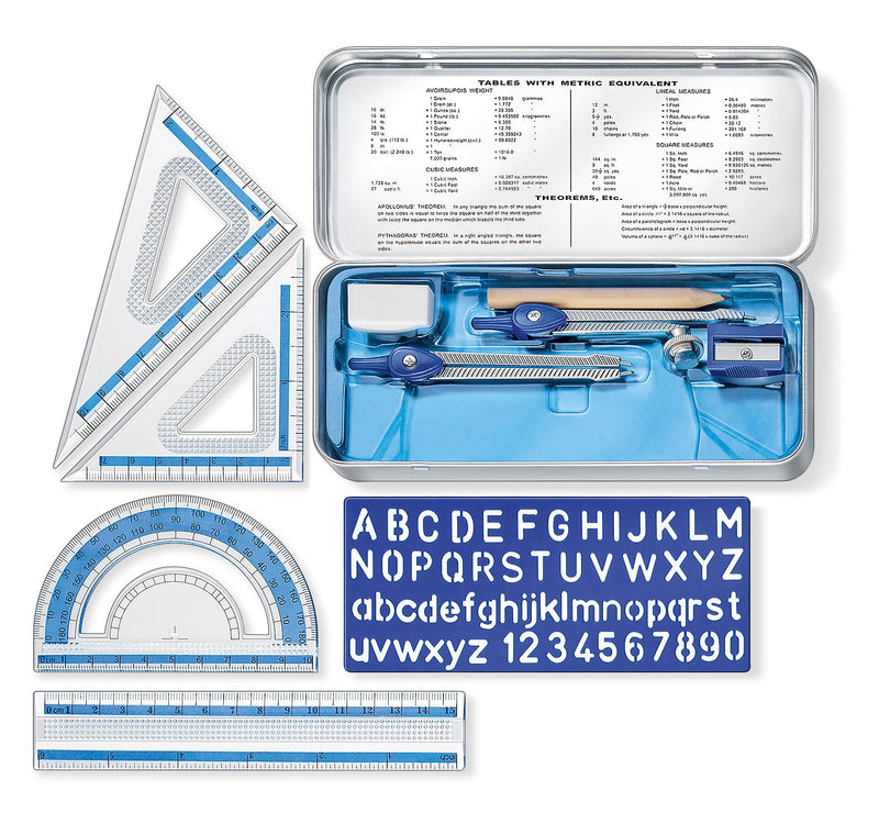 Staedtler Math Set 4" Bundle, Clear, 10/Pack (557 10BN)