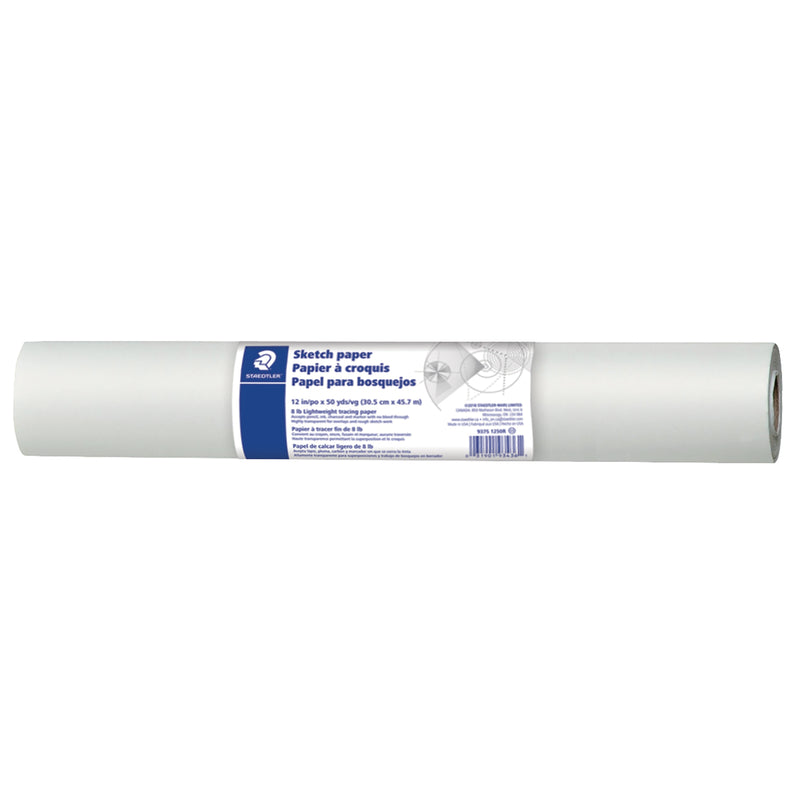 Staedtler 12" Sketch Paper Rolls, White, 150' (937S 1250R)