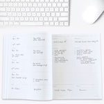 Undated Kahootie Co. 8" x 10" Planner, It's That Kinda Day, Teal Mini Stripes (ITKHWTMS-H)