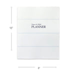 Undated Kahootie Co. 8" x 10" Planner, It's That Kinda Day, Teal Mini Stripes (ITKHWTMS-H)