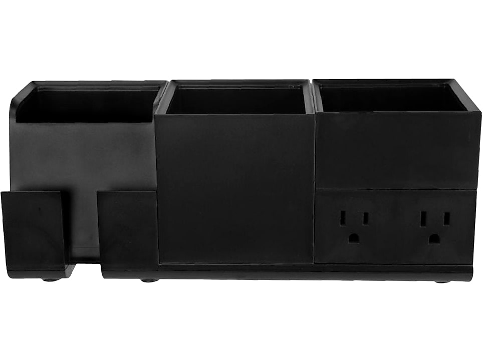 Bostitch Konnect Desk Organizer and Power Station, Black Plastic (KT2-BASEKIT1-BLK)