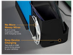 Bostitch Konnect Desk Organizer and Power Station, Black Plastic (KT2-BASEKIT1-BLK)