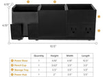 Bostitch Konnect Desk Organizer and Power Station, Black Plastic (KT2-BASEKIT1-BLK)