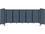 Versare The Room Divider 360 Freestanding Mobile Partition, 72"H x 234"W, Ocean Fabric (1172715)