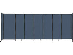Versare StraightWall Freestanding Mobile Partition, 72"H x 186"W, Ocean Fabric (1472715)