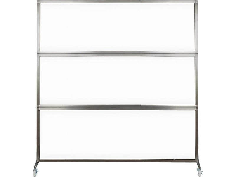Versare MediPanel Freestanding Portable Divider, 72"H x 72"W, Clear Polycarbonate (1866711)