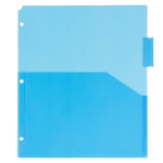 JAM Paper® Plastic Index Tab Dividers with Double Pockets, 5-Tab, 9 3/4 x 11 1/2, Multicolor (375032920)