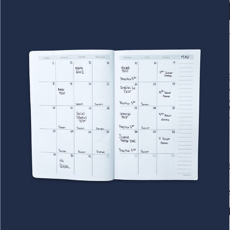 Kahootie Co. It's That Kinda Day School & After School 9" x 6" Monthly & Weekly Planner, Pink Polka Dots (ITKSPPD)