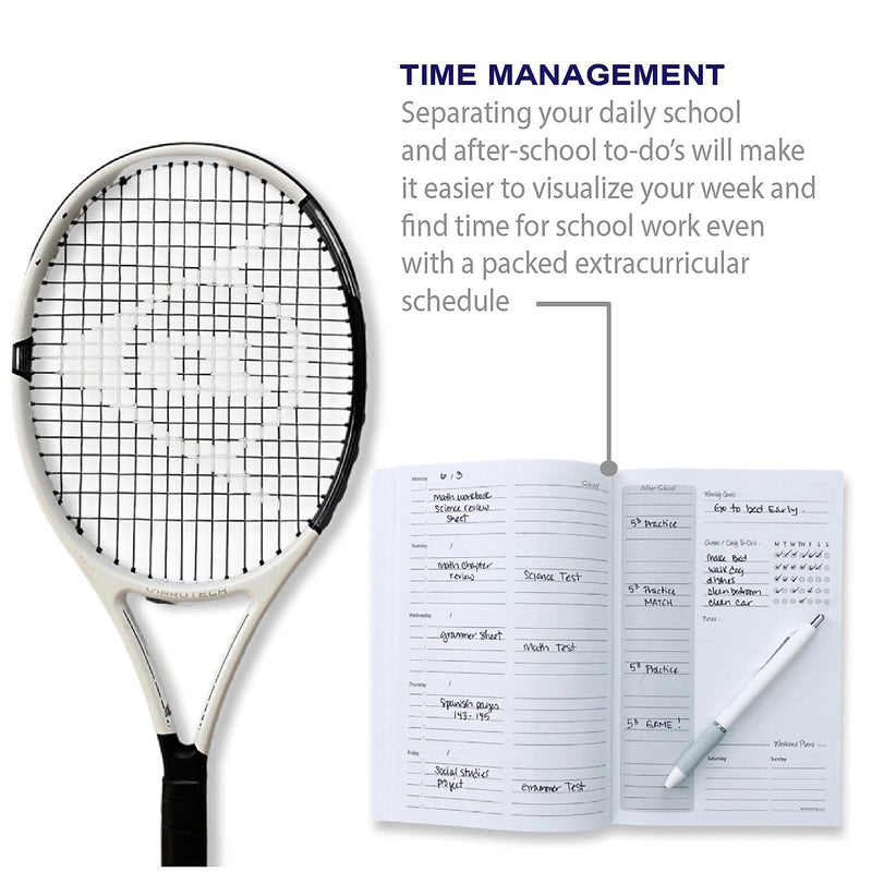 Kahootie Co. It's That Kinda Day School & After School 9" x 6" Monthly & Weekly Planner, Pink Polka Dots (ITKSPPD)