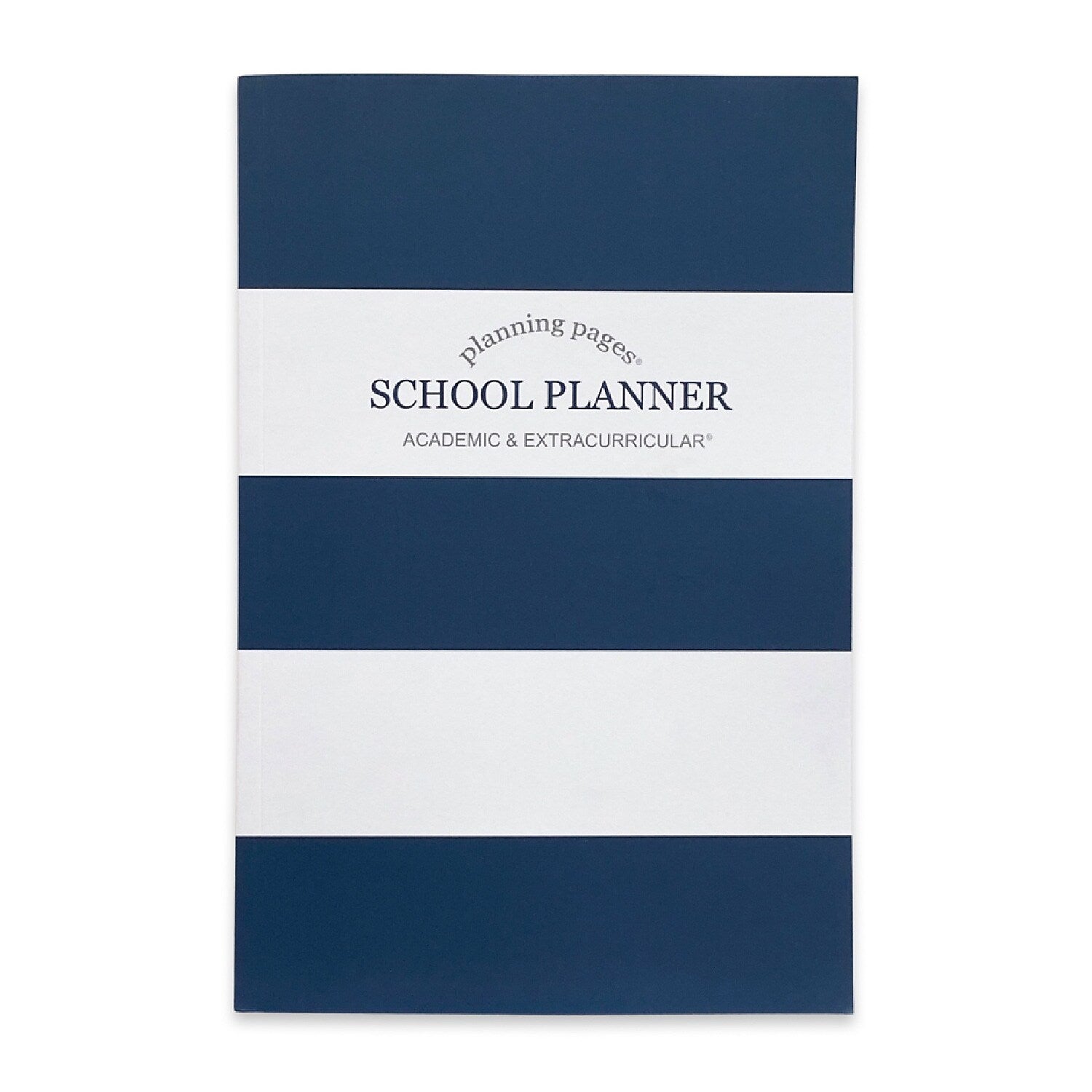 Kahootie Co. It's That Kinda Day School & After School 9" x 6" Monthly & Weekly Planner, Navy Stripe (ITKSNS)