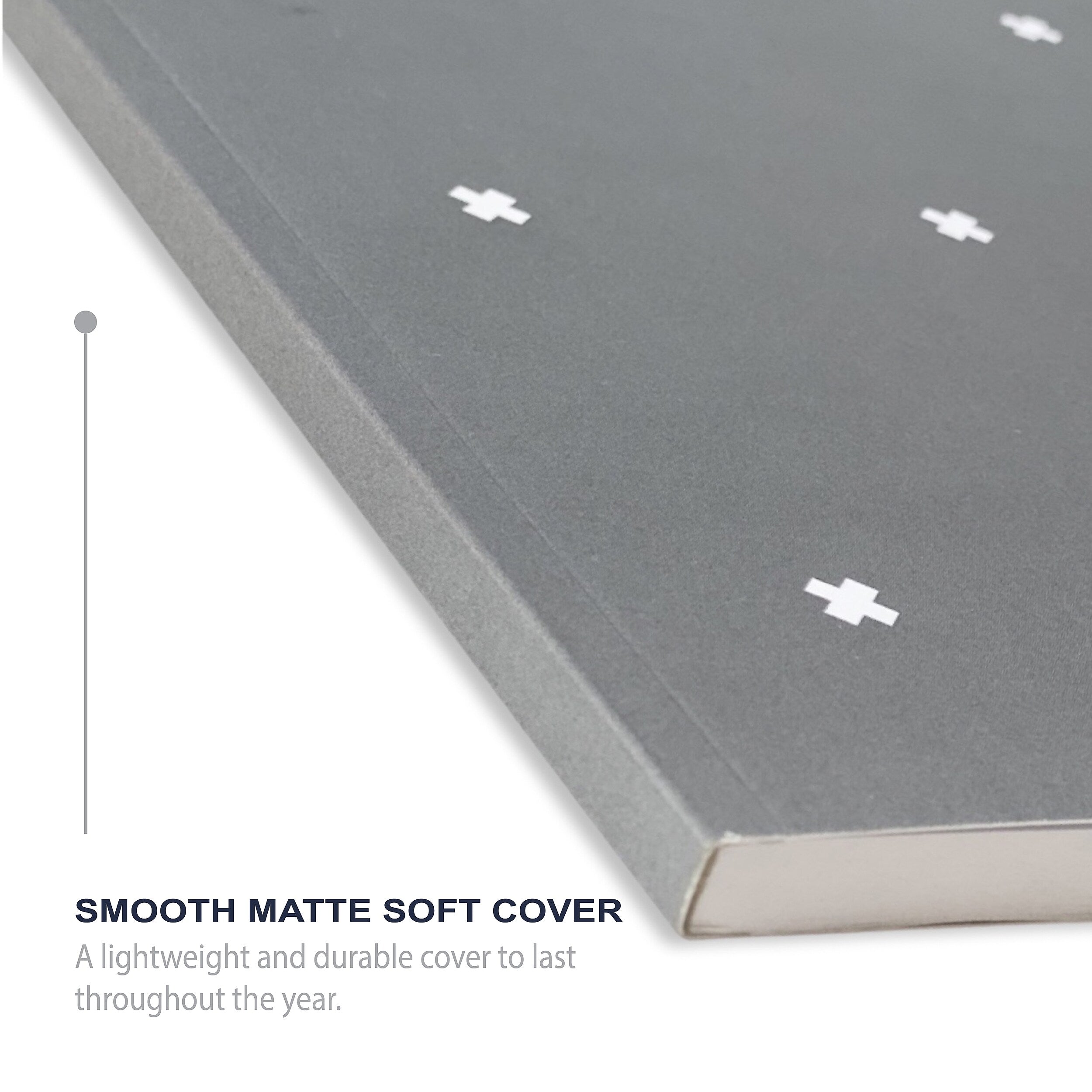 Kahootie Co Home & Work Weekly Planner, 8.5" x 11", Gray (ITKHWG)