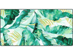 DENY Designs Anti-Slip Polyester Desk Pad, 15.5" x 31.5", Banana Leaf II (68621-DSKMAT)