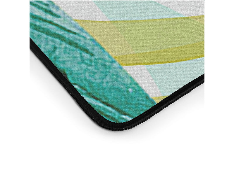 DENY Designs Anti-Slip Polyester Desk Pad, 15.5" x 31.5", Banana Leaf II (68621-DSKMAT)