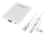 OtterBox Standard Lightning Power Bank for Most Smartphones, 5000mAh, White (78-80836)