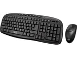 Adesso Wireless Keyboard and Optical Mouse Combo, Black (WKB-1330CB)