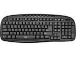 Adesso Wireless Keyboard and Optical Mouse Combo, Black (WKB-1330CB)