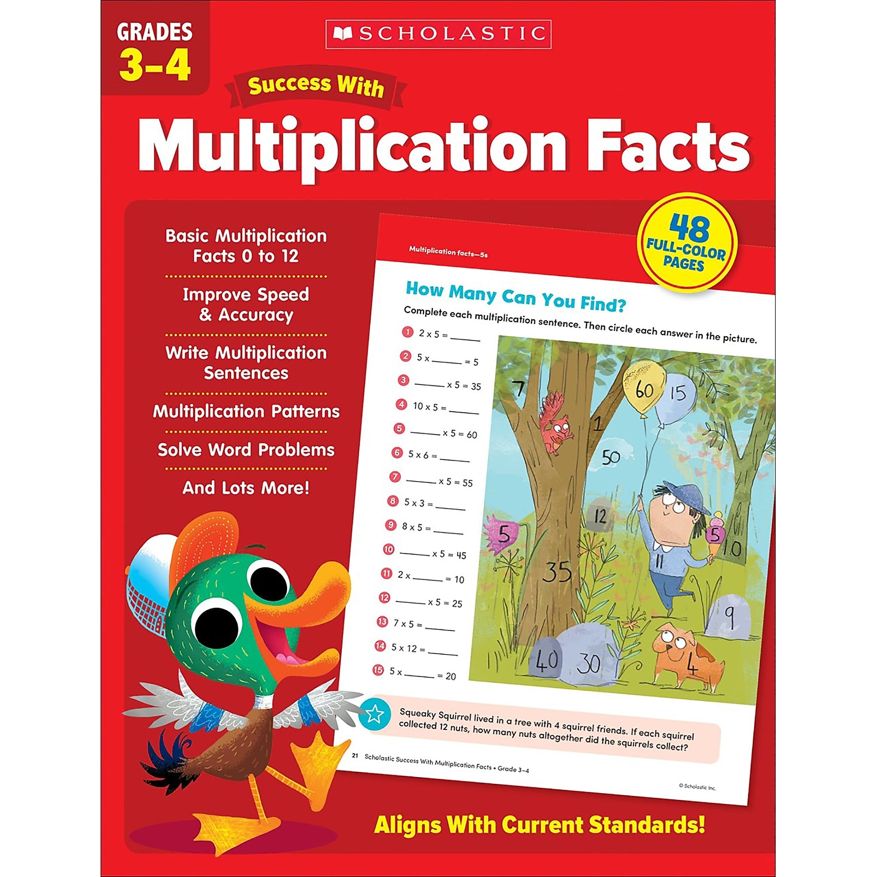 Scholastic Teacher Resources Success With Multiplication Facts: Grades 3–4 Workbook
