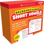 Scholastic Teacher Resources Decodable Cards: Short Vowels & More (SC-861430)