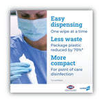 Clorox Healthcare VersaSure Disinfecting Wipes, 1-Ply, 6.75" x 8", White, 85/Canister, 6 Canisters/Carton