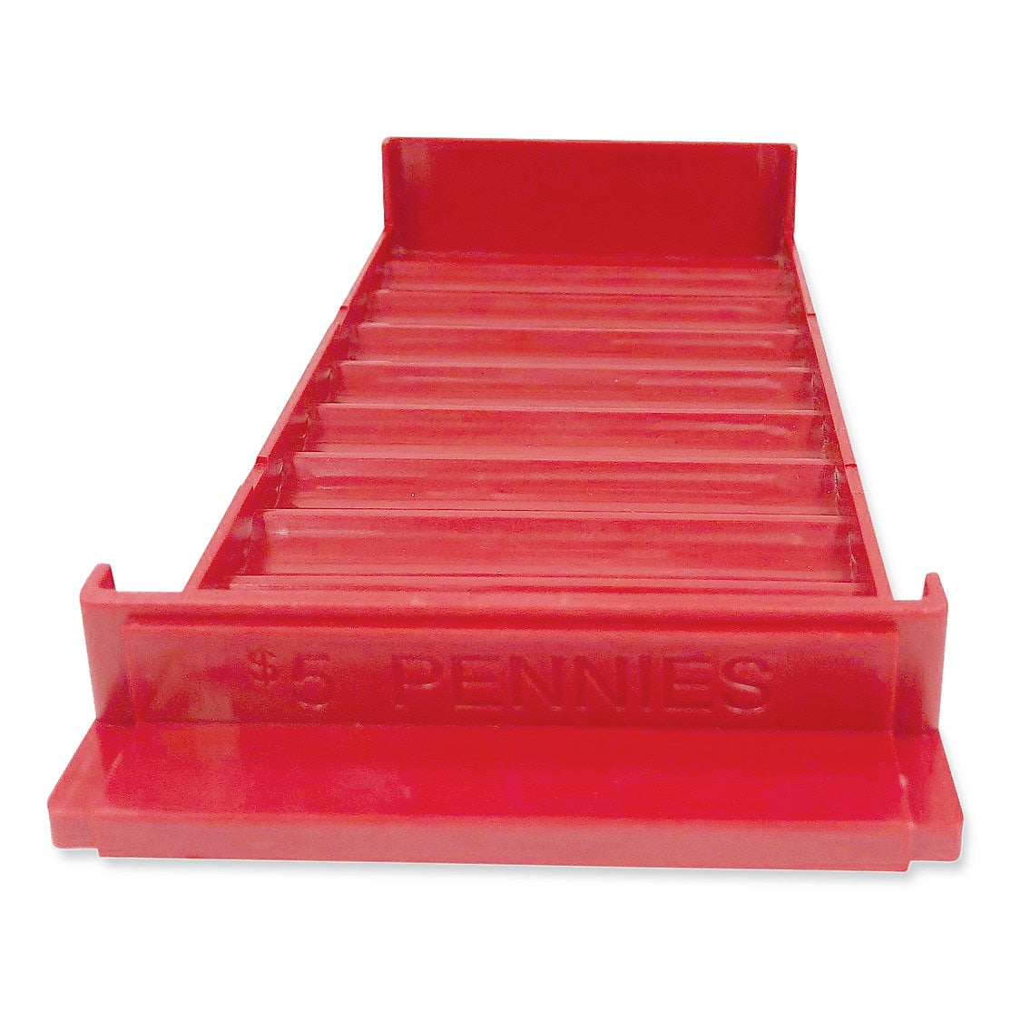CONTROLTEK Coin Tray, 10 Compartments, Red, 2/Pack (CNK560560)