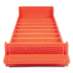 CONTROLTEK Coin Boxes, 10-Compartments, Orange (CNK560563)