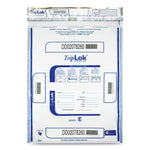 TripLOK Deposit Bag, Clear/Blue, 250/Carton (CNK585048)