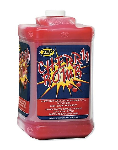 Zep Cherry Bomb Hand Cleaner, Cherry Scent, 1 gal Bottle, 4/Carton (ZPE95124)