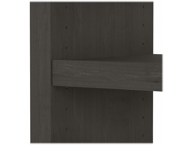 Bush Business Furniture Echo 56W Bookcase Desk, Charcoal Maple (KI60307-03)