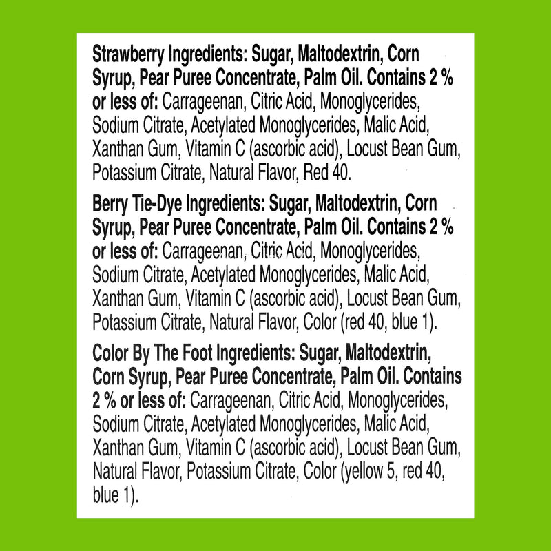 Fruit By The Foot Gluten Free Fruit Strips Variety Pack, 0.75 oz. (209-00408)