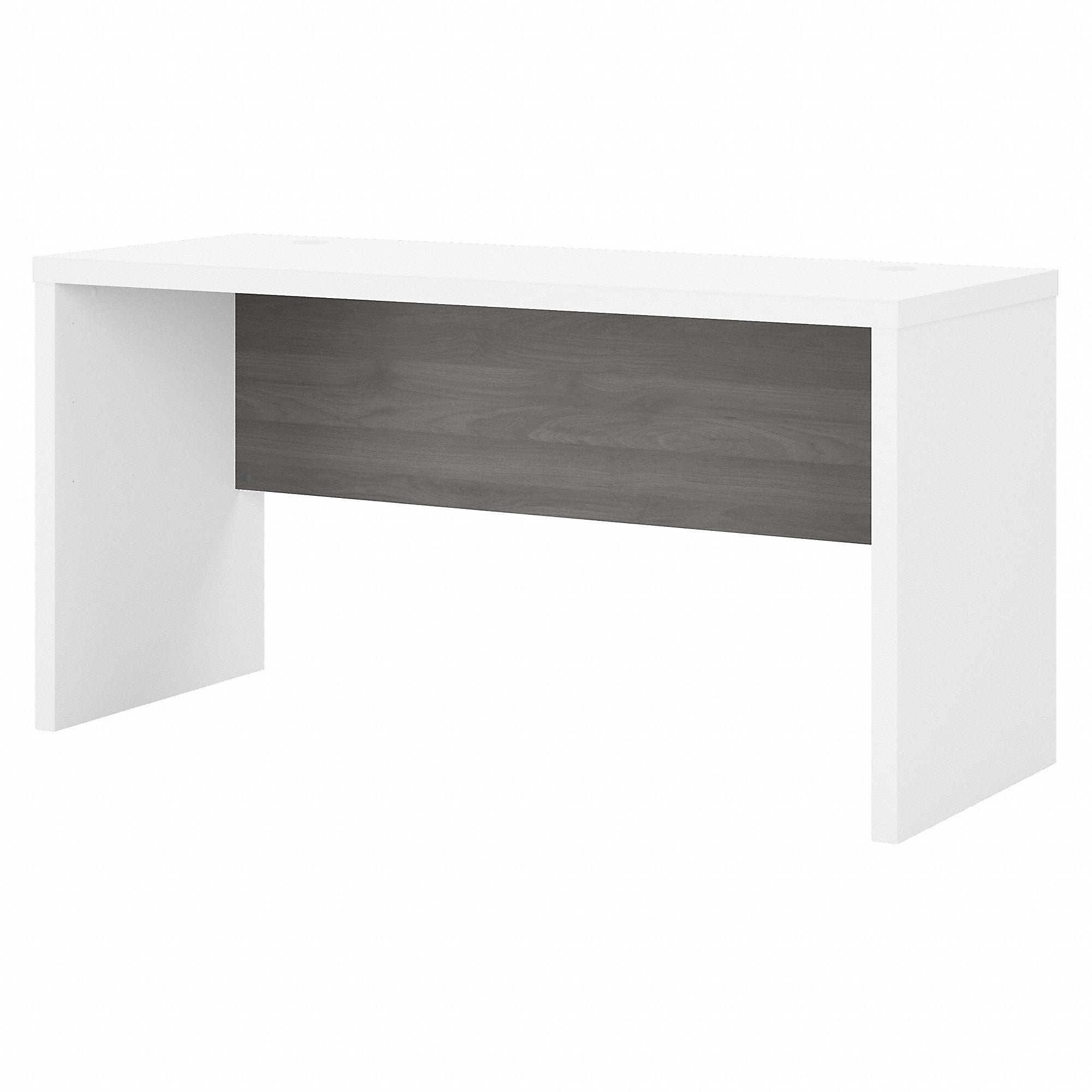 Bush Business Furniture Echo 60"W Credenza Desk, Pure White/Modern Gray (KI60506-03)