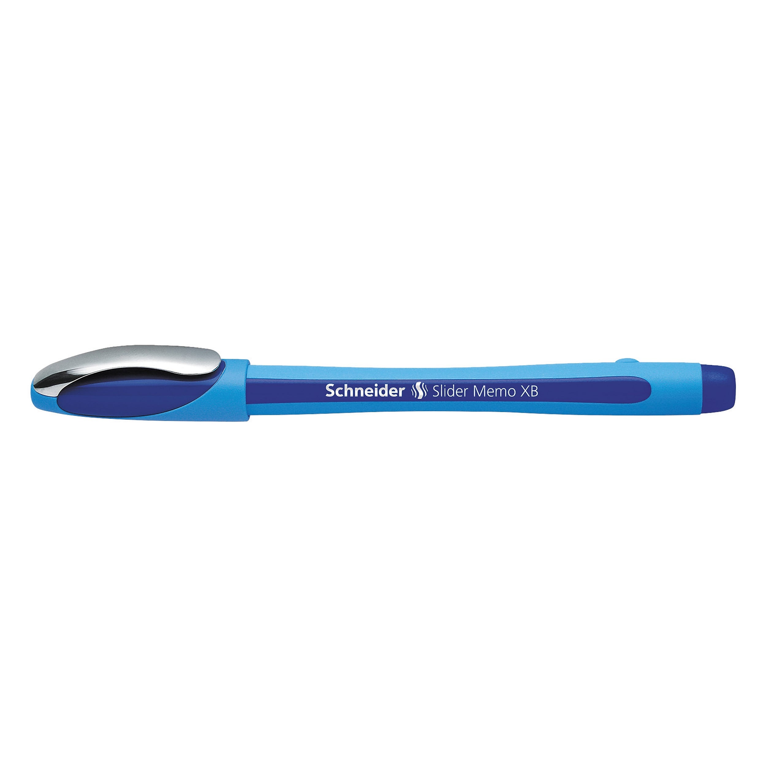 Schneider Slider Memo Ballpoint Pen, Extra Broad Point, Blue Ink, 10/Box (150203)