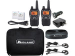 MIDLAND RADIO X-Talker Two Way Radio, Black/Gray, 2/Pair (T77VP5)