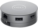 Dell 7-in-1 USB Type-C to Multiple Ports Adapter, Male to Female, Gray (DA310)