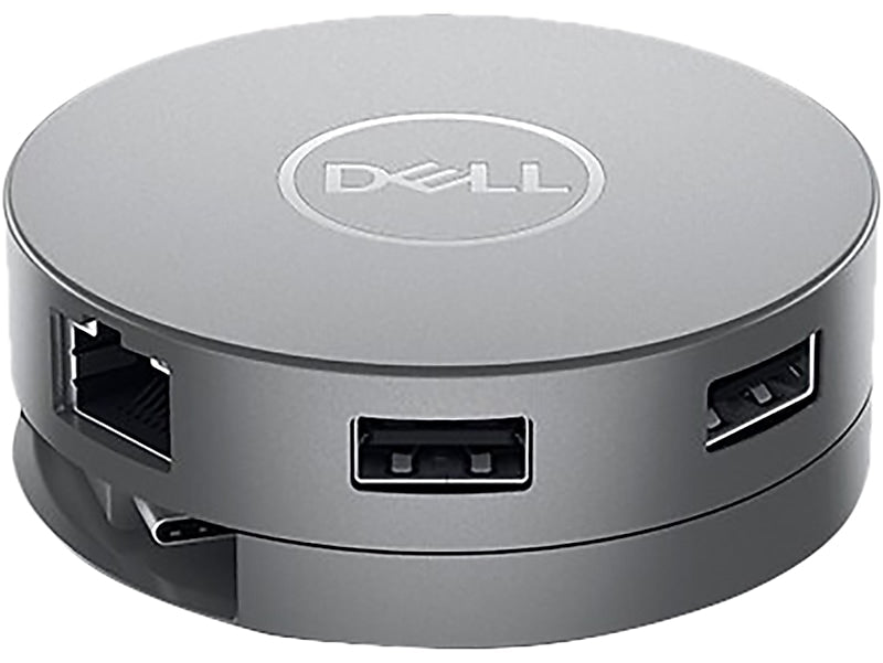 Dell 7-in-1 USB Type-C to Multiple Ports Adapter, Male to Female, Gray (DA310)