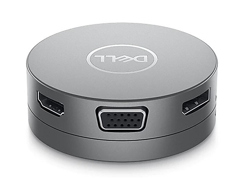 Dell 7-in-1 USB Type-C to Multiple Ports Adapter, Male to Female, Gray (DA310)