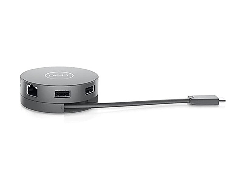 Dell 7-in-1 USB Type-C to Multiple Ports Adapter, Male to Female, Gray (DA310)