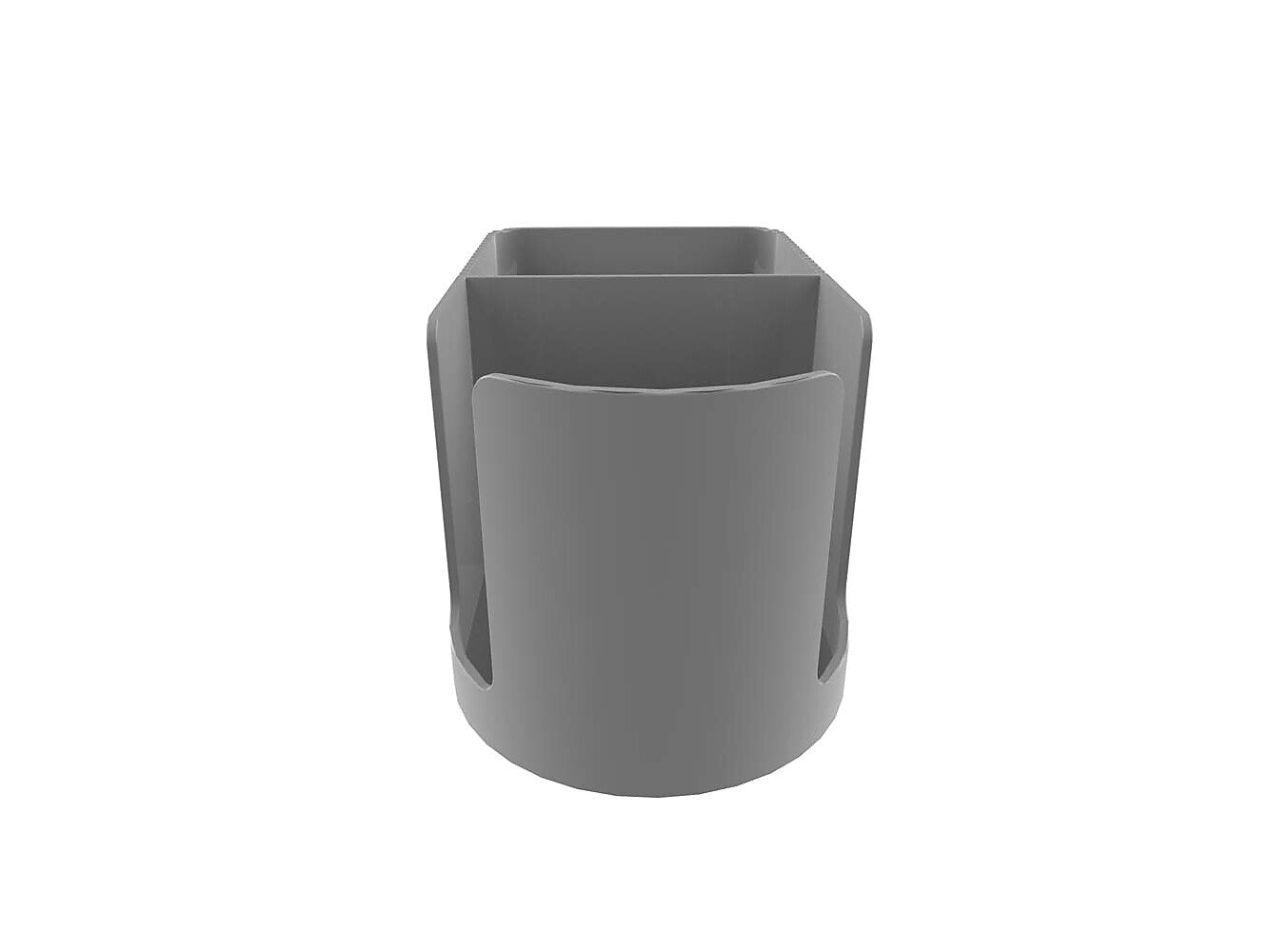 Deflect-O Standing Desk Plastic Cup Holder Organizer, Gray (400000)