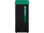 Rubbermaid Sustain Recycling Station, 23 Gallon, Black/Green (2078992)