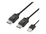 Belkin Secure 6' Display Port to USB C Audio/Video Monitor Cable, Black (F1DN2MOD-HC-P06)