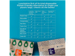 LunchSkins Chevron XL Sandwich Bag with Resealable Stickers, Kraft/Black, 50/Box (860000586764)