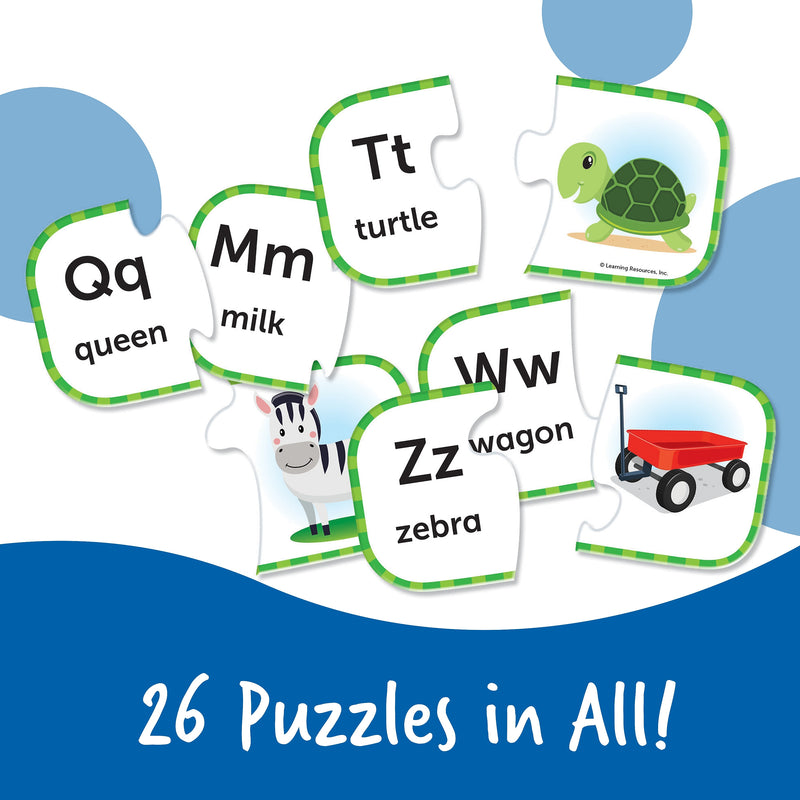 Learning Resources ABC Puzzle Cards Self Correcting Puzzles (LER6085)