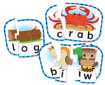 Learning Resources Spelling Puzzle Cards Self Correcting Puzzles Manipulative, 20/Set (LER6086)