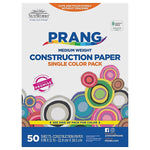 SunWorks 9"W x 12"L Medium Weight Construction Paper, White, 50 Sheets/Pack (9203)