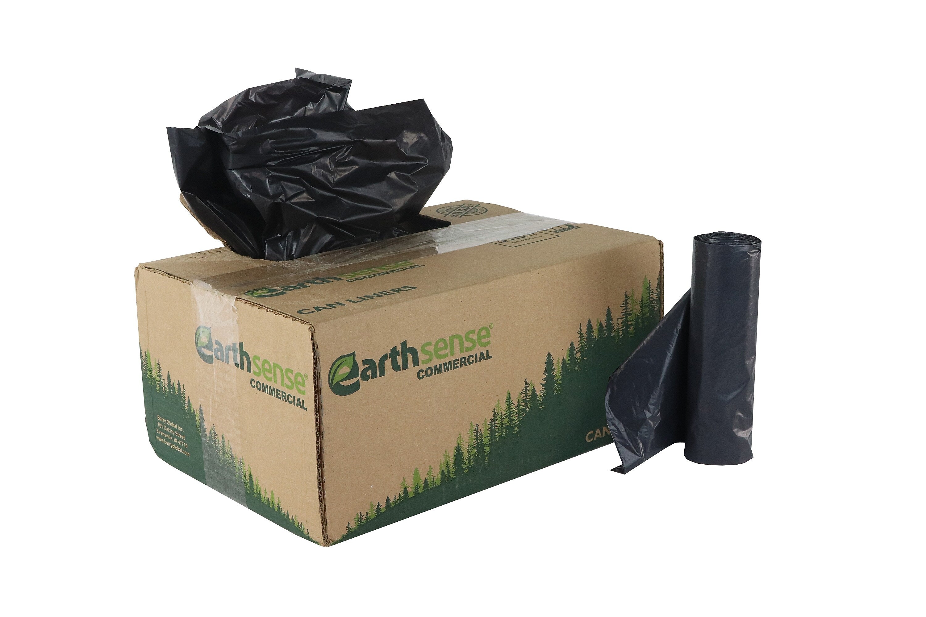 Earthsense 16 Gal. Trash Bags, Black,  500/Carton (RNW3310-538918)