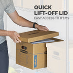 Bankers Box® SmoothMove 19" x 14.5" x 15.5" Moving Box, Kraft, 8/Carton (7717201)